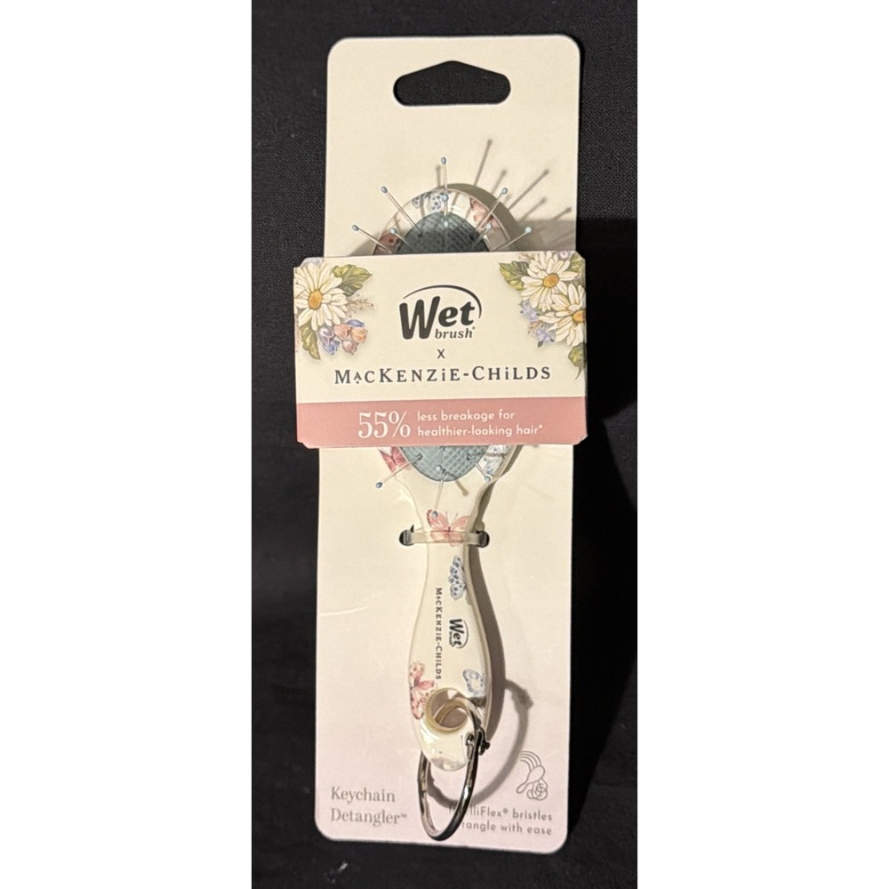 MacKenzie Childs x Wet Brush Target 🦋 Butterfly Hill Keychain Hair Brush